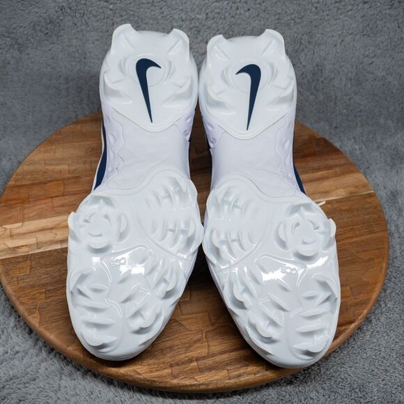 Nike Men's Alpha Huarache Elite 4 Low MCS - FD6255 103 - White / Blue - Size: 14 - Picture 7 of 7